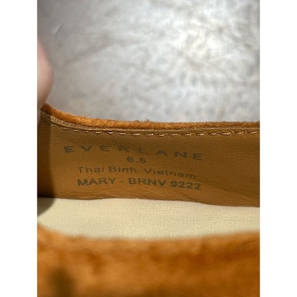 Everlane The Mary Jane in Toasted Almond Velvet New Womens Flats Shoes - Picture 10 of 13